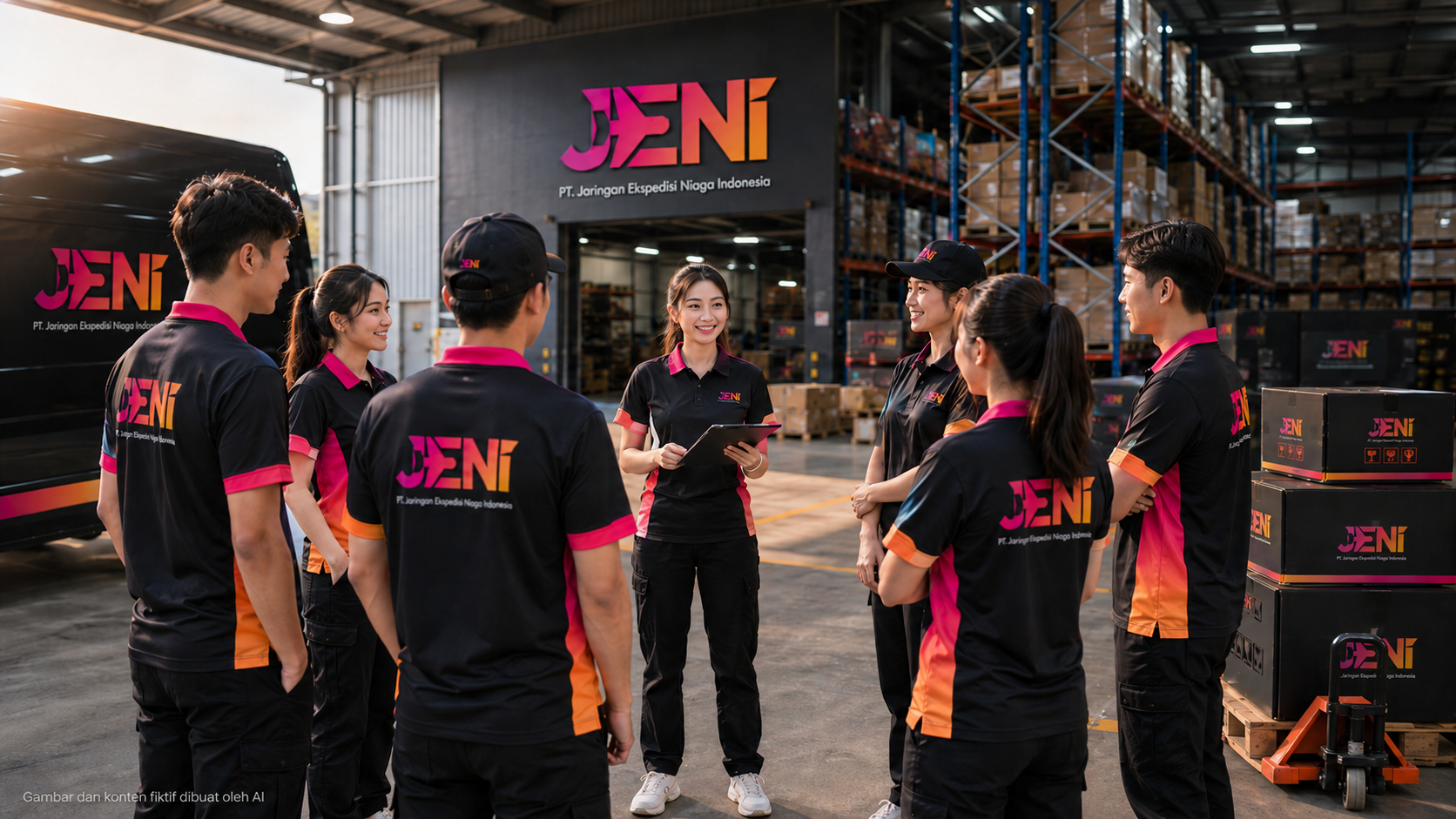 Visual ruang koordinasi operasional JENI Group